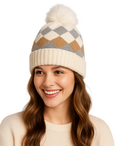 ZIBELL Winter Woolen Beanie Cap for Women P2
