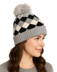 ZIBELL Winter Woolen Beanie Cap for Women P2