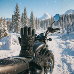 Zibell Men’s Biker Gloves – Warm, Windproof & Anti-Slip Winter Riding Gloves
