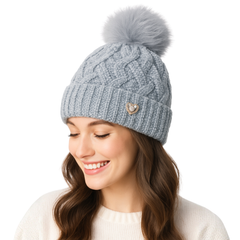 ZIBELL Winter Woolen Beanie Cap for Women P1