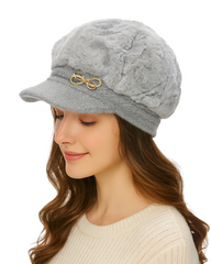 Zibell Women’s Winter Knit Beret Hat – Warm & Stylish Beanie for Cold Weather