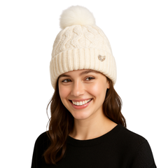 ZIBELL Winter Woolen Beanie Cap for Women P1