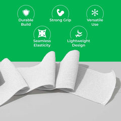 Elastic Bands for Tailoring, Sewing Elastic for Pants and Clothes, High Elasticity Knit Spool, DIY Projects (White, 0.75 Inch, 10 Meters)