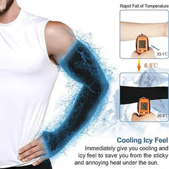 UV Protection Arm Sleeves with Thumb Hole, Pack of 2 for Men & Women, Sun Protection Sleeves for Running, Hand Cover for Bike Riding Nylon