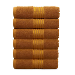 ZIBELL Premium Hand Towels Set of 6 Large - Luxurious Design with Exceptional Durability - Absorbent Shower Towels for Home & Spa - 16 x 24 Inch Size