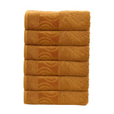 ZIBELL Premium Hand Towels Set of 6 Large - Luxurious Design with Exceptional Durability - Absorbent Shower Towels for Home & Spa - 14 x 21 Inch Size