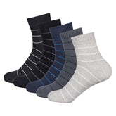 ZIBELL Ankle Length Socks for Men Combo Pack of 5 - Combed Cotton Terry Towel Breathable Material, Premium Ankle Socks for Men Cotton Terry, Comfortable Socks for Casual and Formal Attire