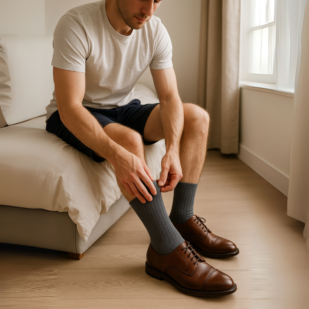 Sukoon Socks For Men - Soft, Breathable, Non-Binding, Moisture Control, Boosts Circulation, Ideal For Neuropathy