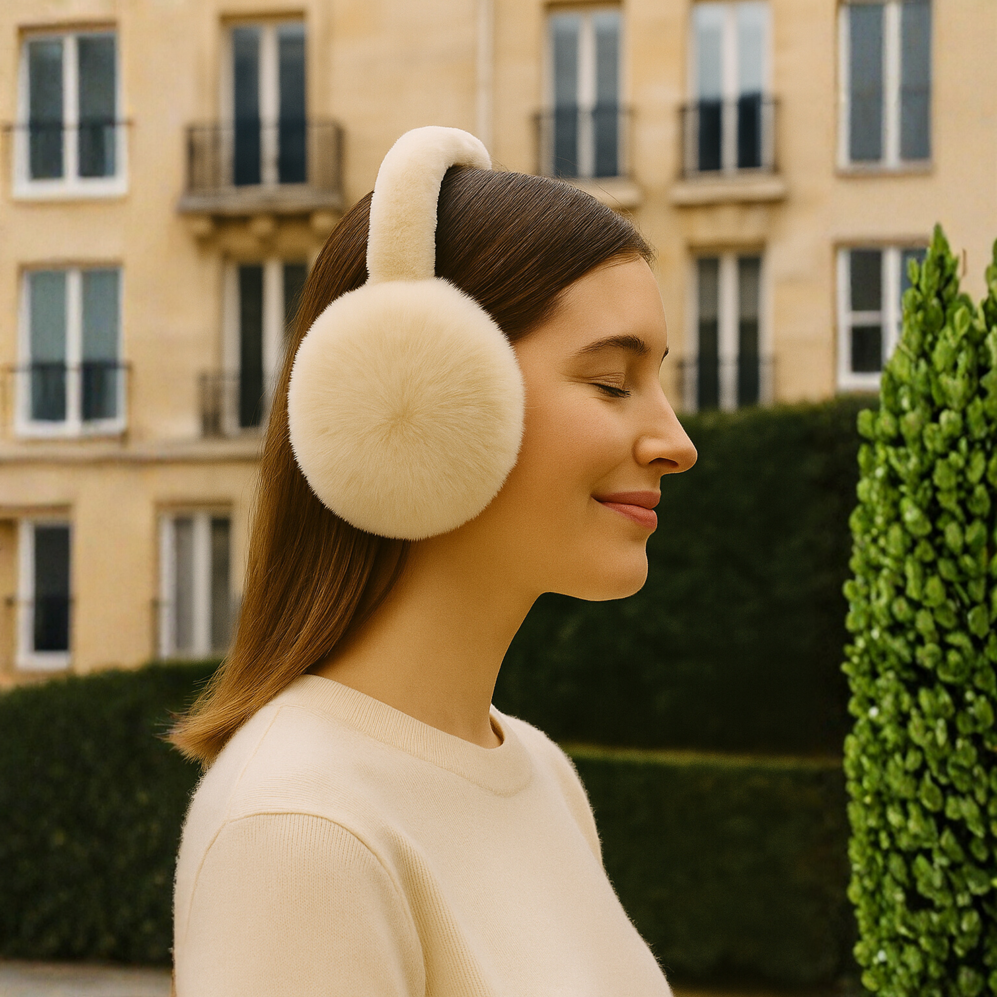 Zibell Plush Winter Earmuffs – Elegant Soft Ear Warmers for Effortless Cold-Weather Style