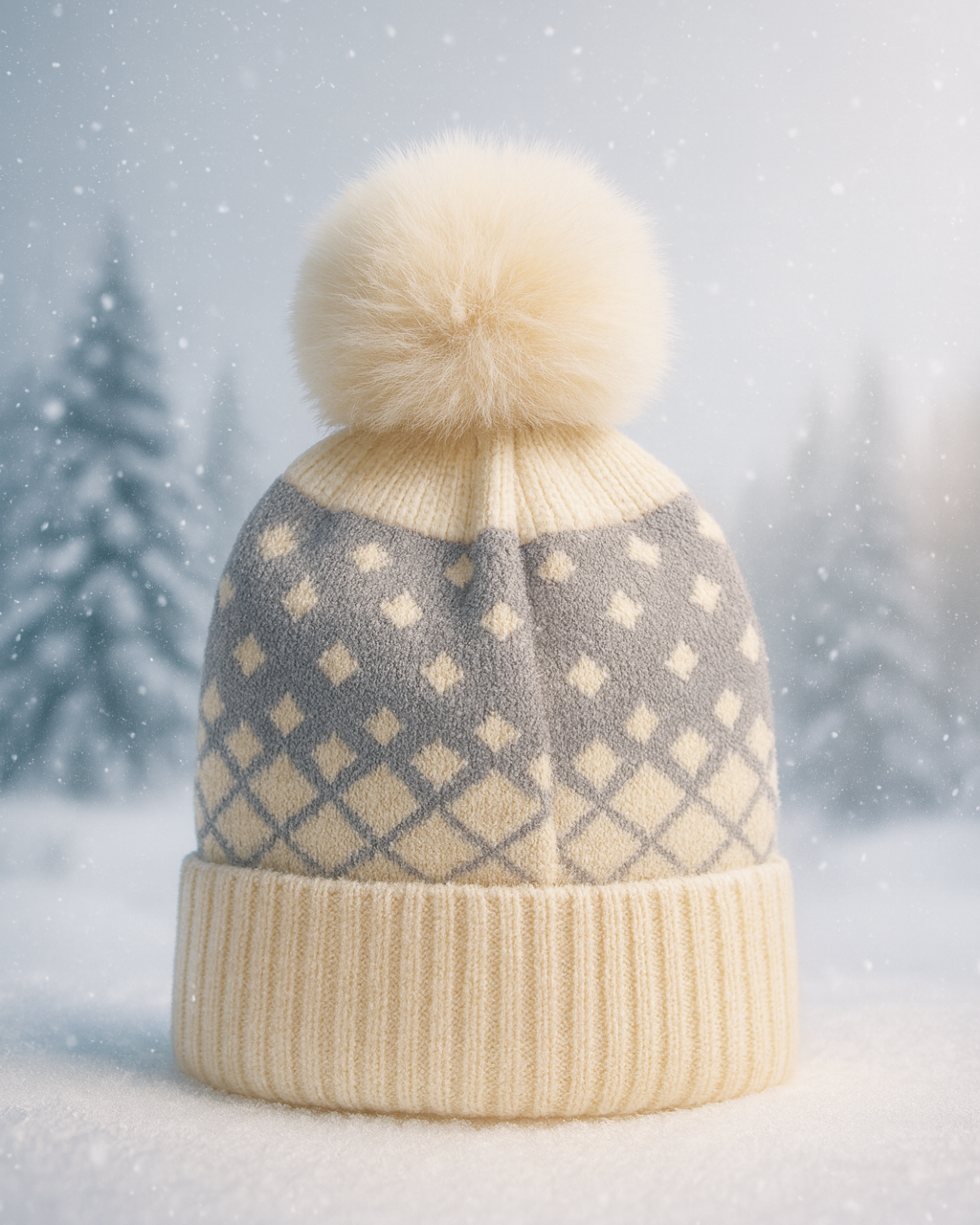 Zibell Women’s Woolen Beanie – Soft, Stylish Winter Cap for Effortless Warmth