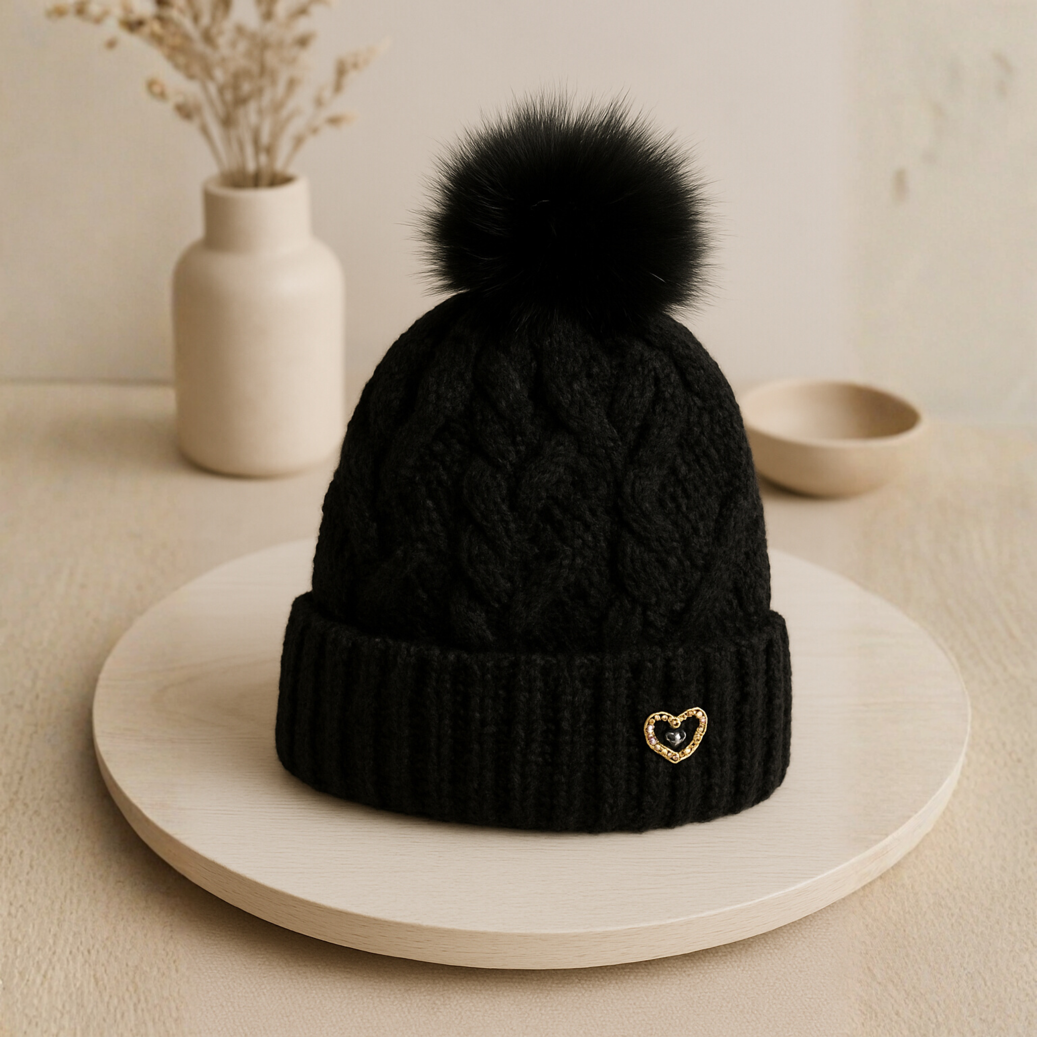 ZIBELL Winter Woolen Beanie Cap for Women P1