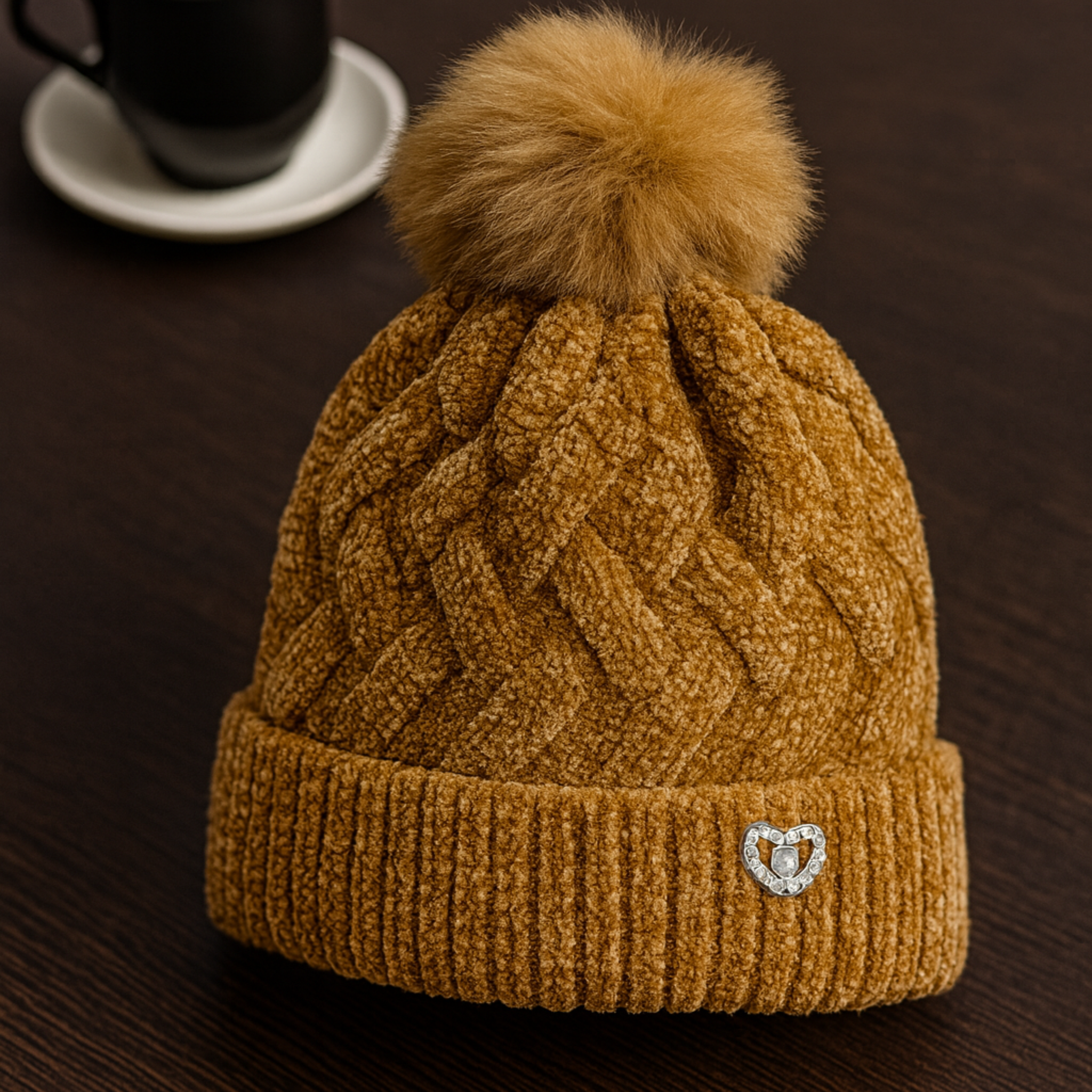 ZIBELL Winter Woolen Beanie Cap for Women P1