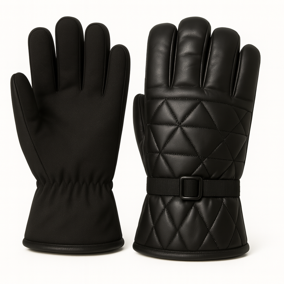 Zibell Men’s Biker Gloves – Warm, Windproof & Anti-Slip Winter Riding Gloves