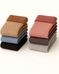 Zibell 6-Pack Cashmere Snow Socks for Men & Women | Cozy Thermal Winter Wear