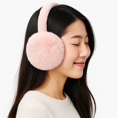 Zibell Plush Winter Earmuffs – Elegant Soft Ear Warmers for Effortless Cold-Weather Style
