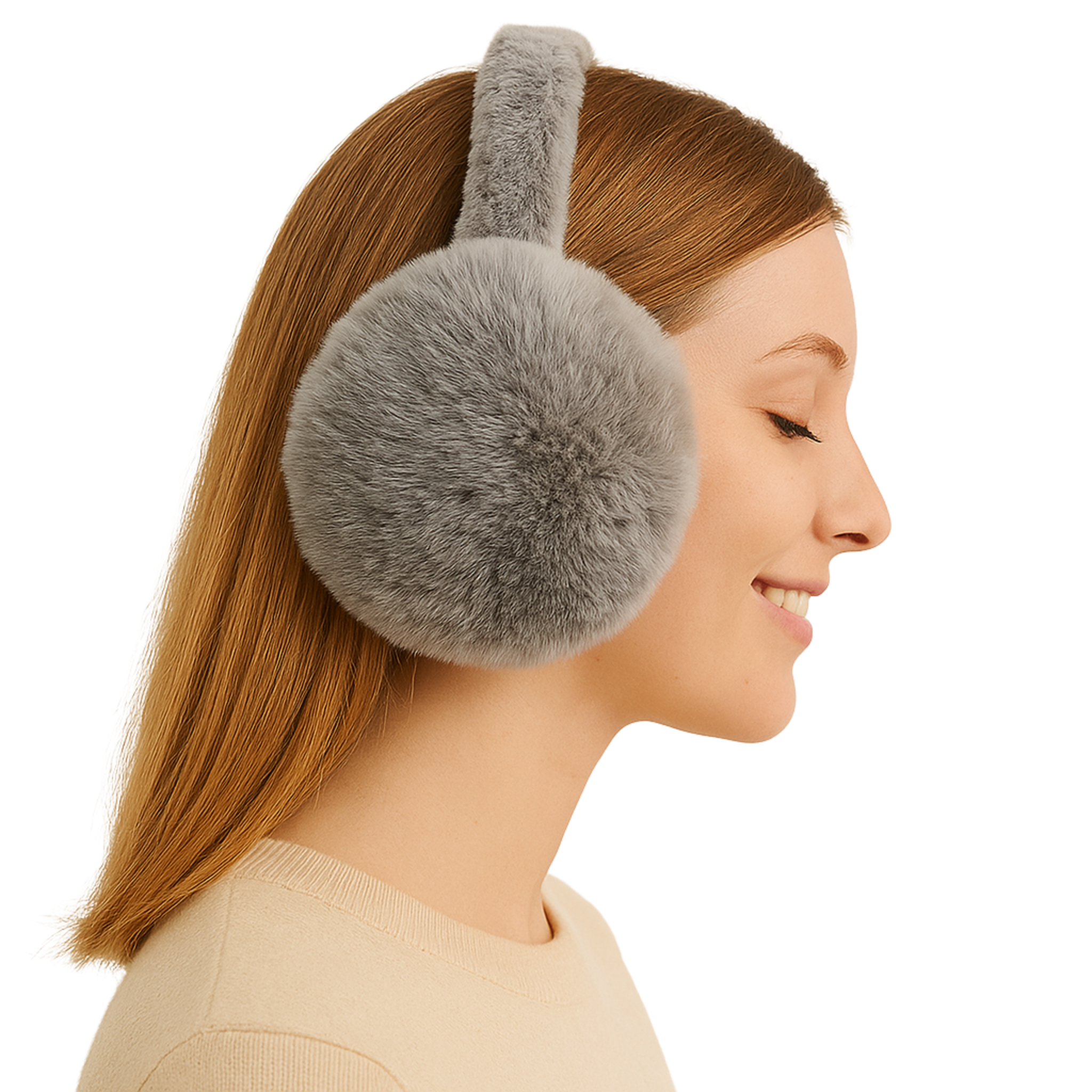 Zibell Plush Winter Earmuffs – Elegant Soft Ear Warmers for Effortless Cold-Weather Style