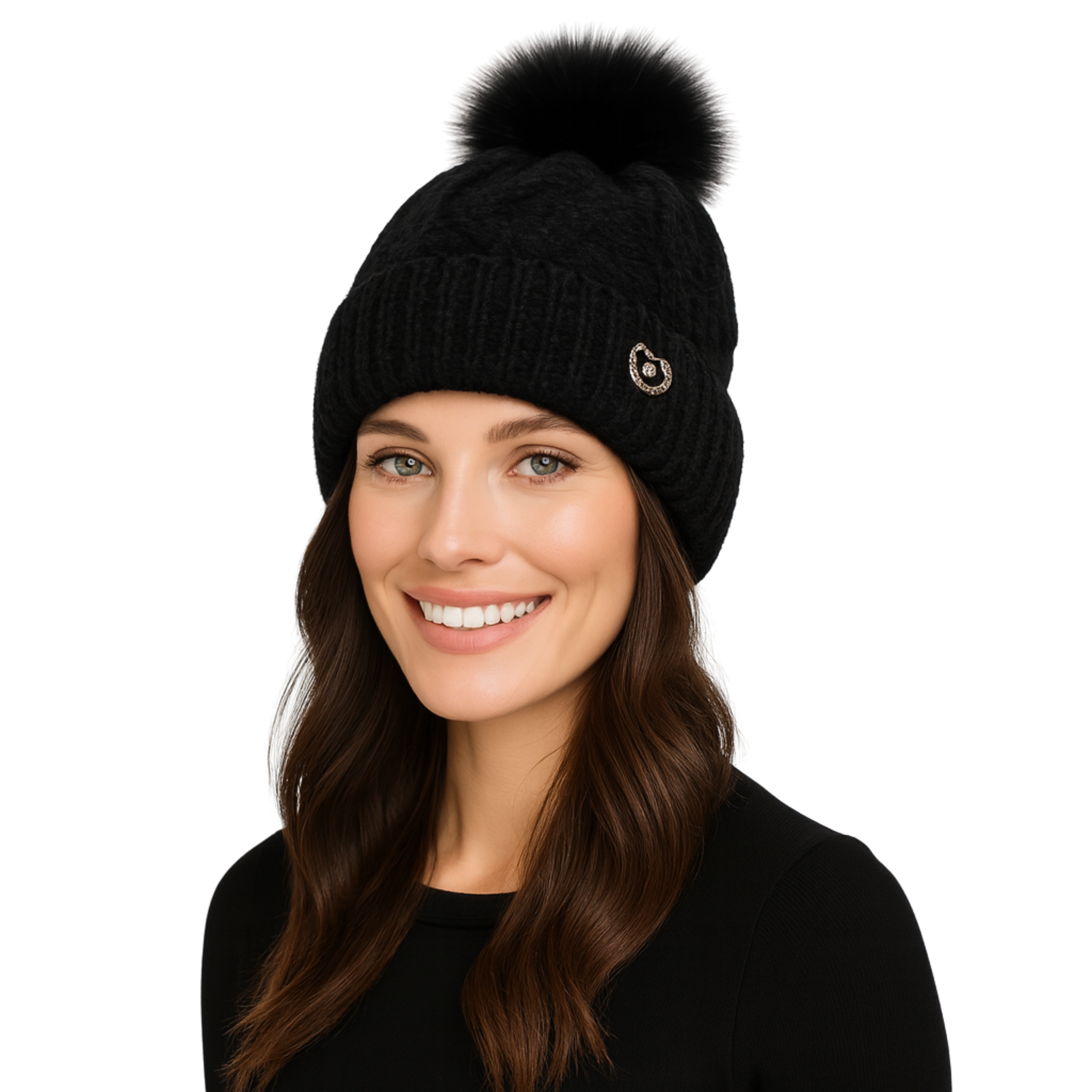 ZIBELL Winter Woolen Beanie Cap for Women P1