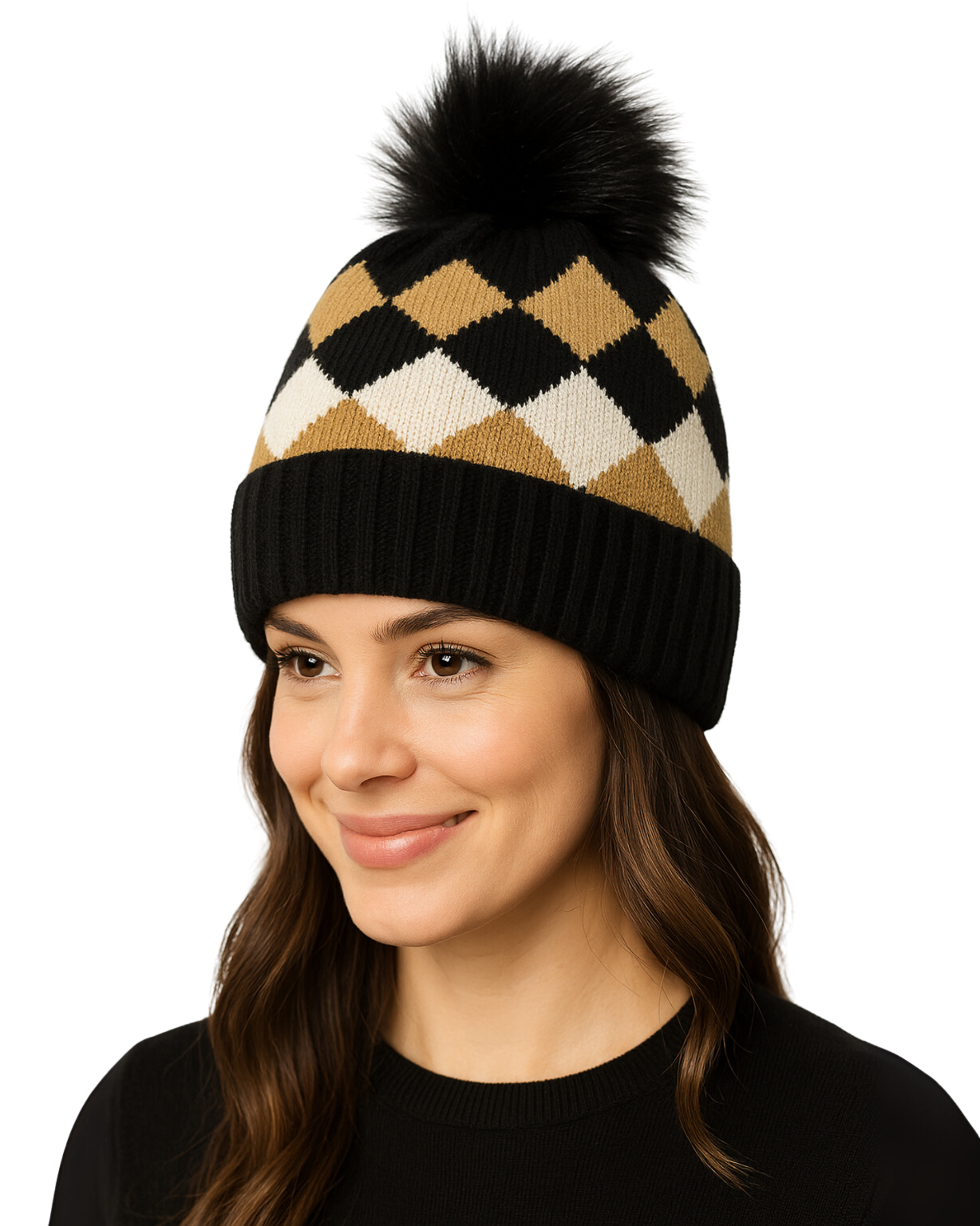 ZIBELL Winter Woolen Beanie Cap for Women P2