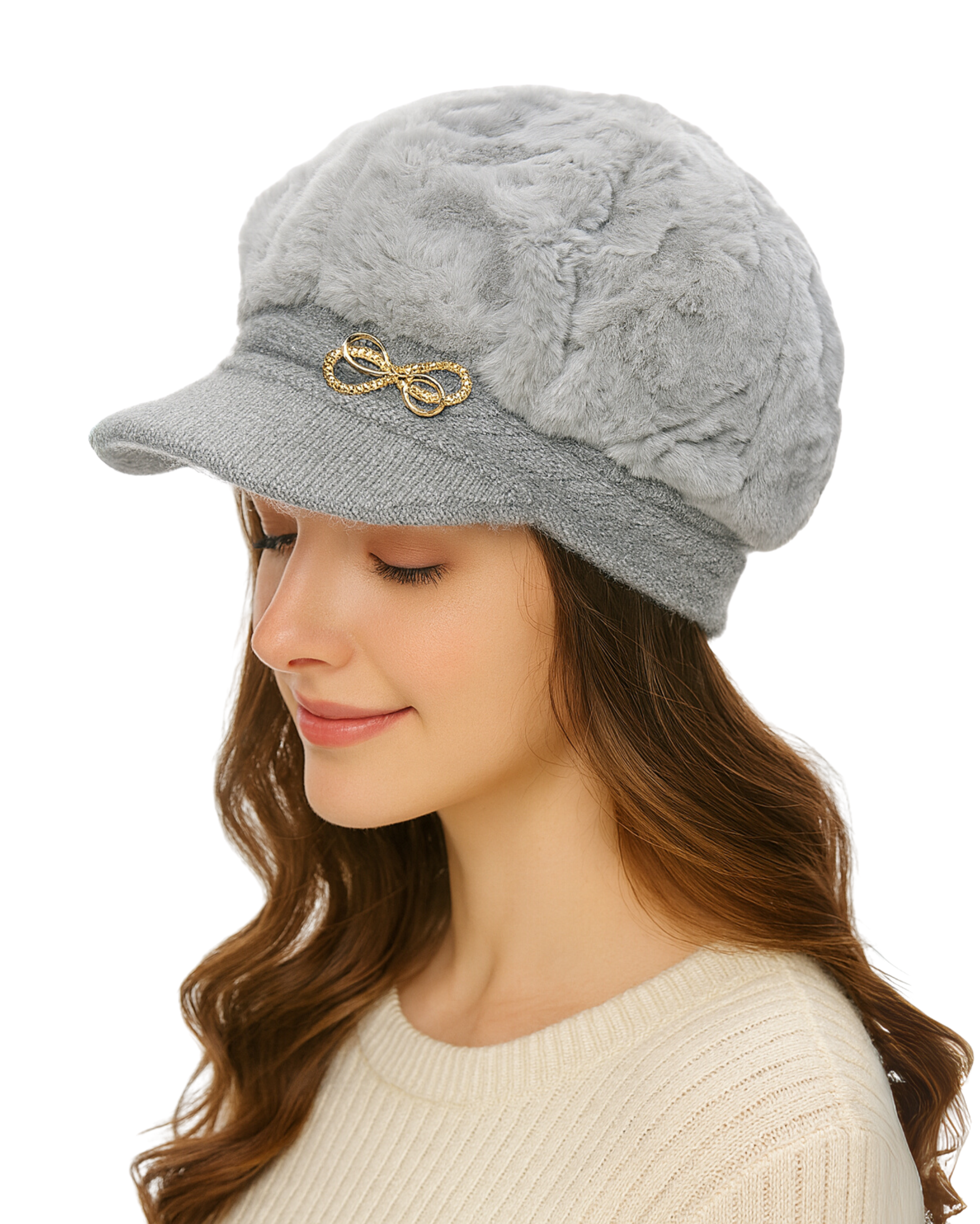 Zibell Women’s Winter Knit Beret Hat – Warm & Stylish Beanie for Cold Weather