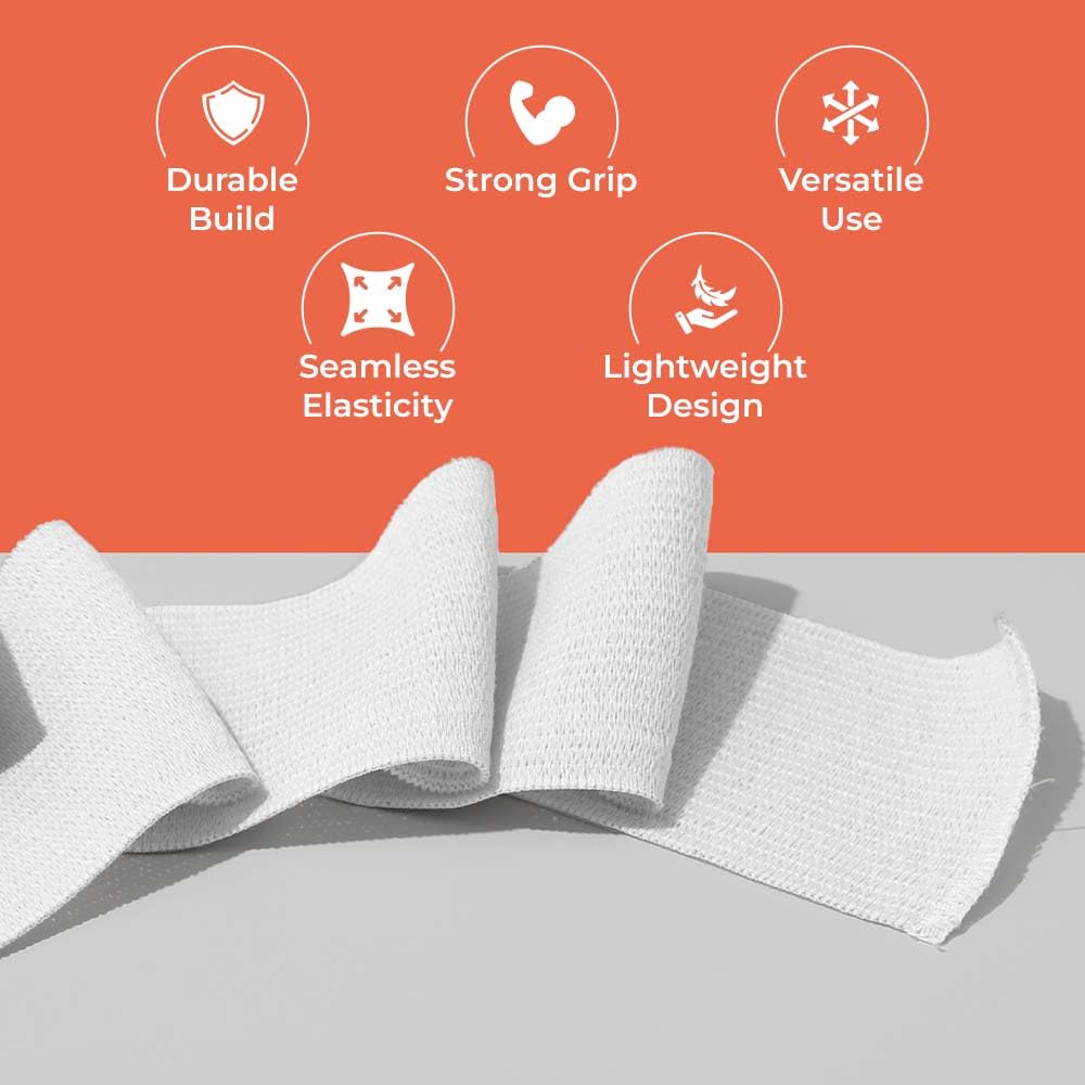 Elastic Bands for Tailoring, Sewing Elastic for Pants and Clothes, High Elasticity Knit Spool, DIY Projects (White, 1 Inch, 10 Meters)
