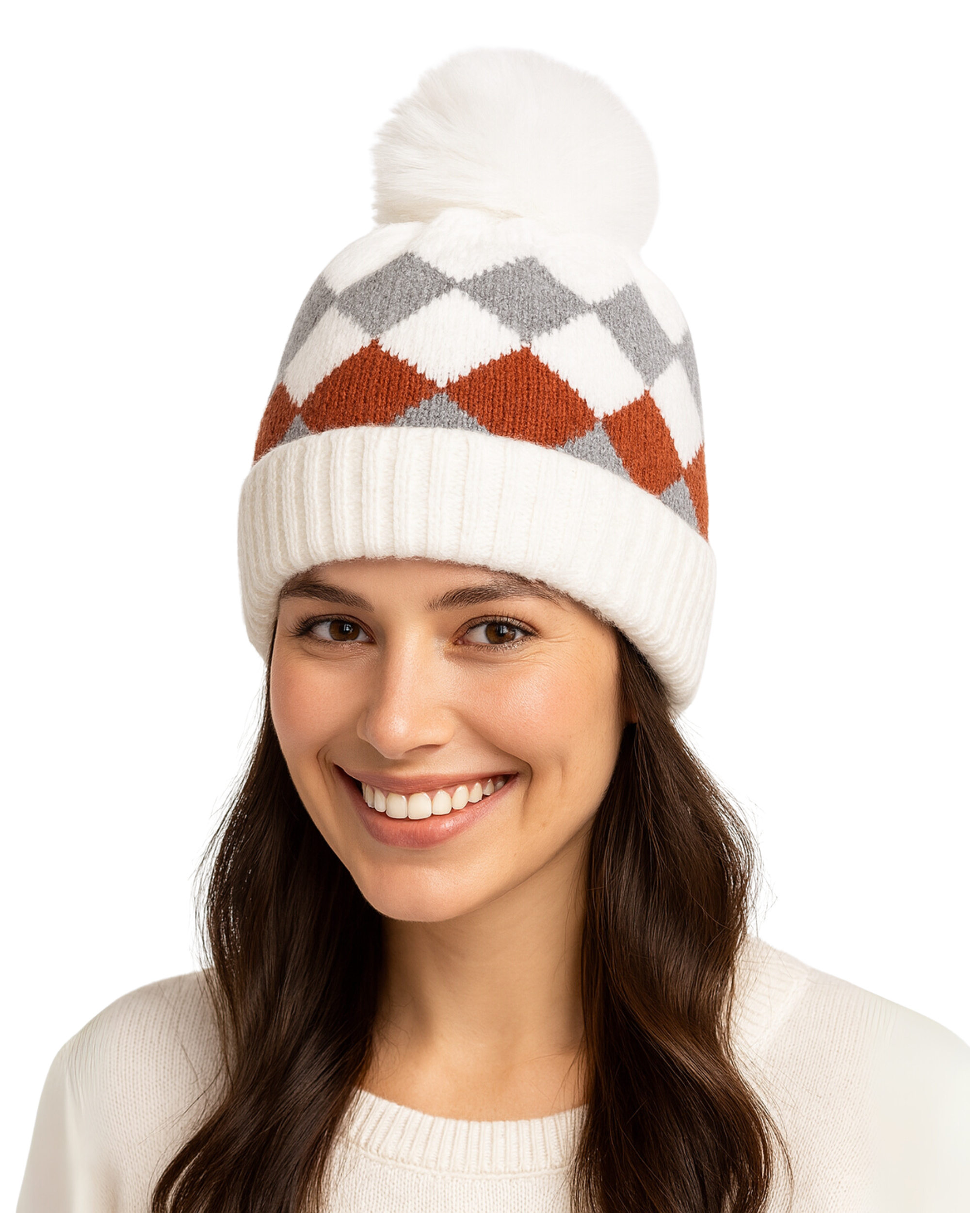 ZIBELL Winter Woolen Beanie Cap for Women P2