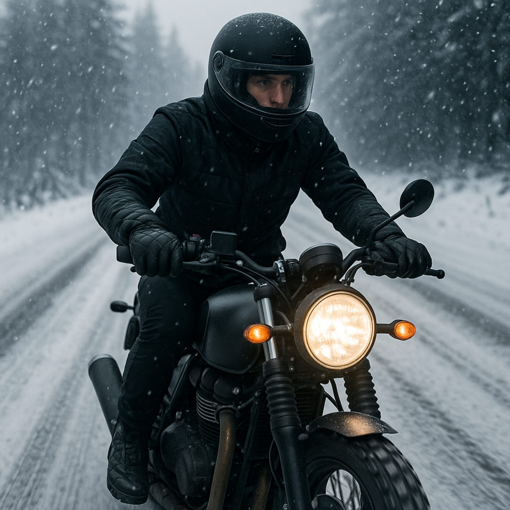 Zibell Men’s Biker Gloves – Warm, Windproof & Anti-Slip Winter Riding Gloves