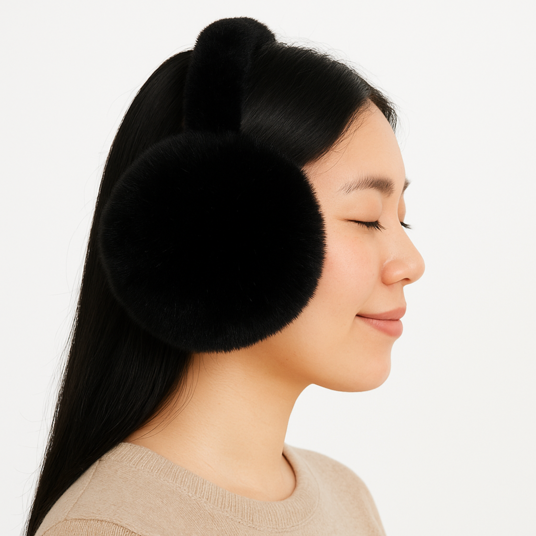 Zibell Plush Winter Earmuffs – Elegant Soft Ear Warmers for Effortless Cold-Weather Style
