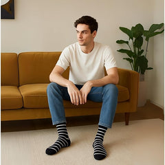 ZIBELL Ankle Length Socks for Men Combo Pack of 5 - Cotton Breathable Material, Premium Ankle Socks for Men, Comfortable Socks for Casual and Formal Attire