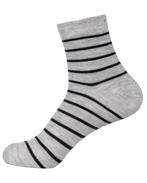 ZIBELL Ankle Length Socks for Men Combo Pack of 5 - Cotton Breathable Material, Premium Ankle Socks for Men, Comfortable Socks for Casual and Formal Attire