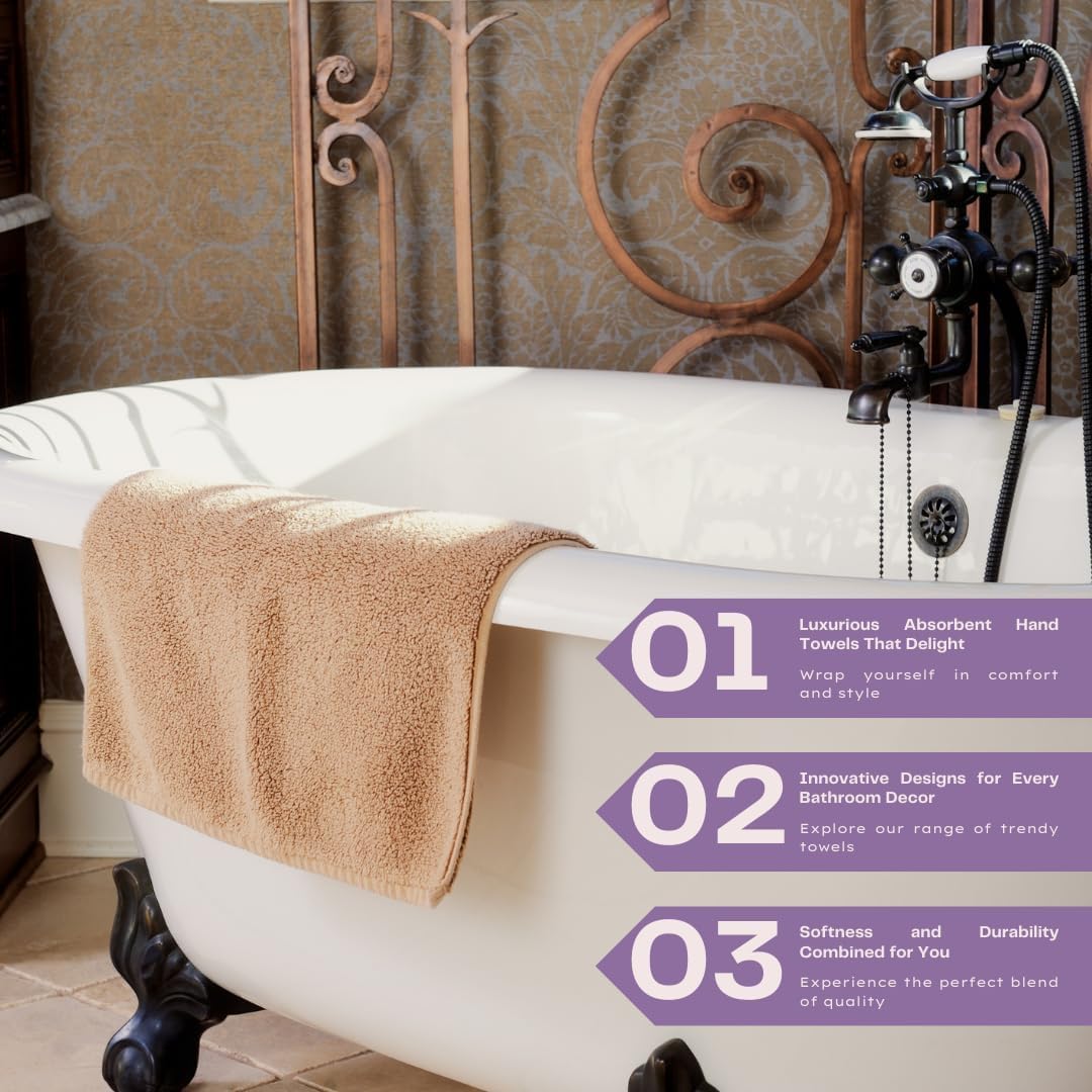 ZIBELL Premium Bath Towels - Luxurious Bath Towel Set with Exceptional Durability - Absorbent Shower Towels for Home & Spa - 30 x 60 Inch Size