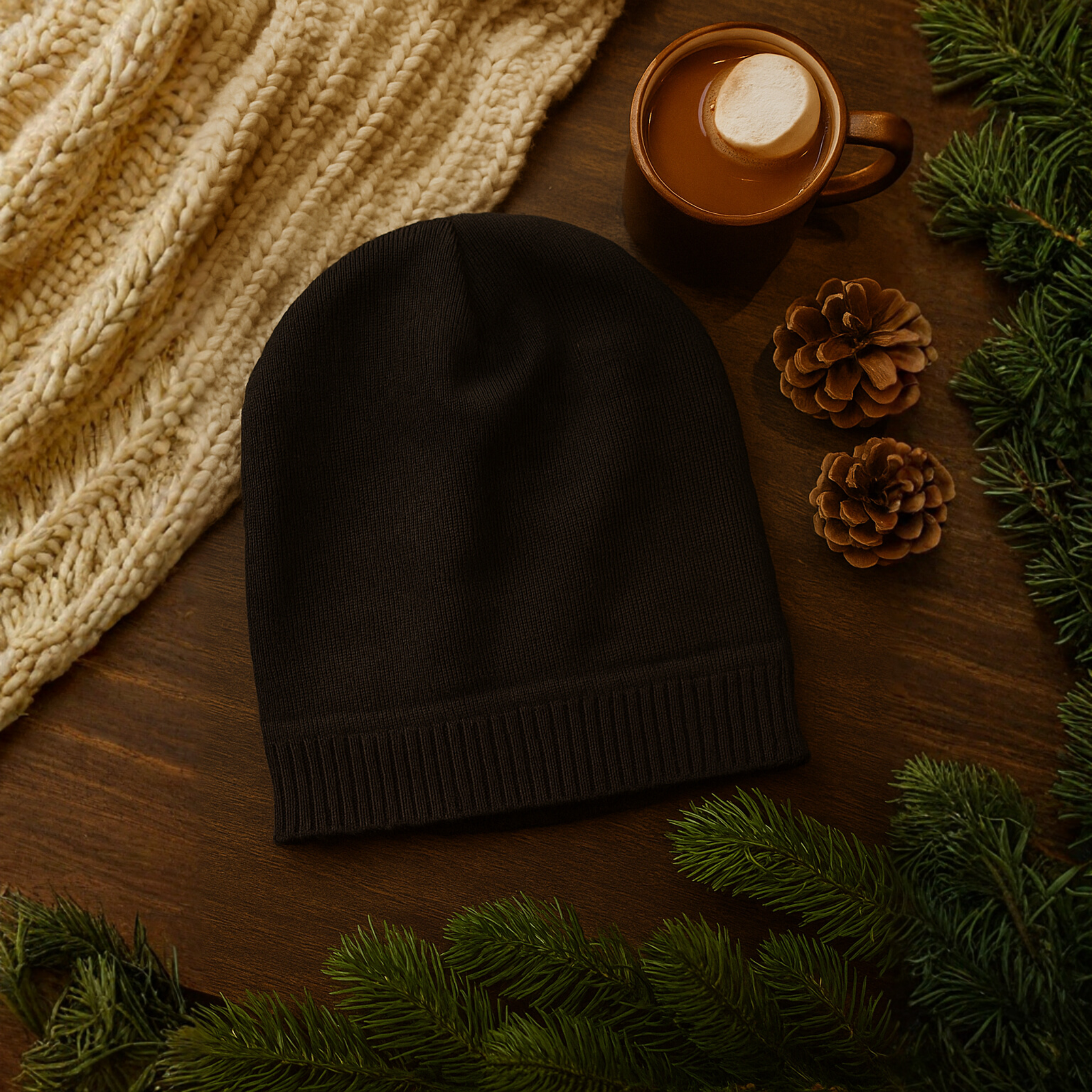 Zibell Men's Woolen Winter Cap – Ultra Warm, Stylish & Comfortable Beanie for Cold Weather