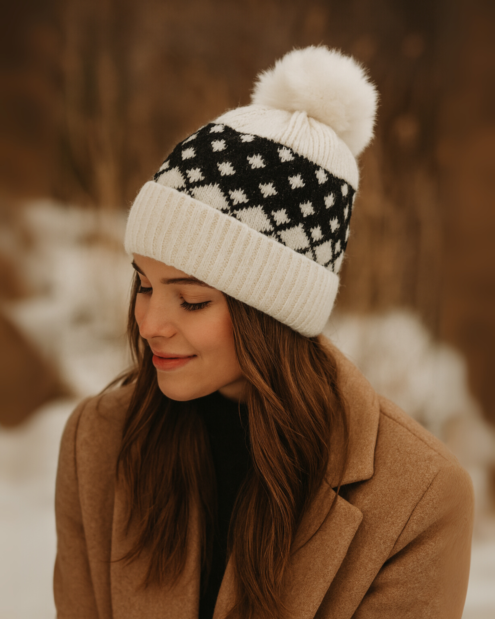 Zibell Women’s Woolen Beanie – Soft, Stylish Winter Cap for Effortless Warmth