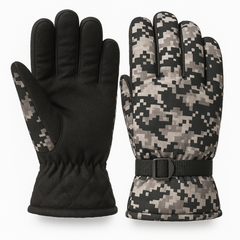 Zibell Cold-Weather Motorcycle Gloves – Faux Fur Interior for Cozy Comfort