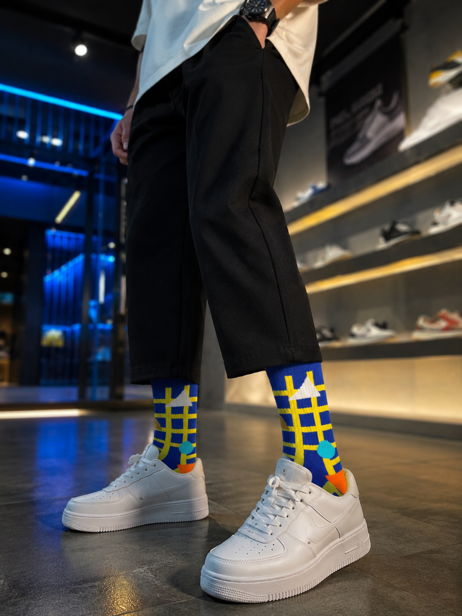 Novelty Funky Printed Crew Socks for Men & Women – Pack of 5 Fun Printed Designs