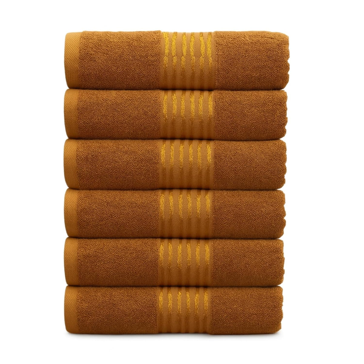 ZIBELL Premium Hand Towels Set of 6 Large - Luxurious Design with Exceptional Durability - Absorbent Shower Towels for Home & Spa - 16 x 24 Inch Size