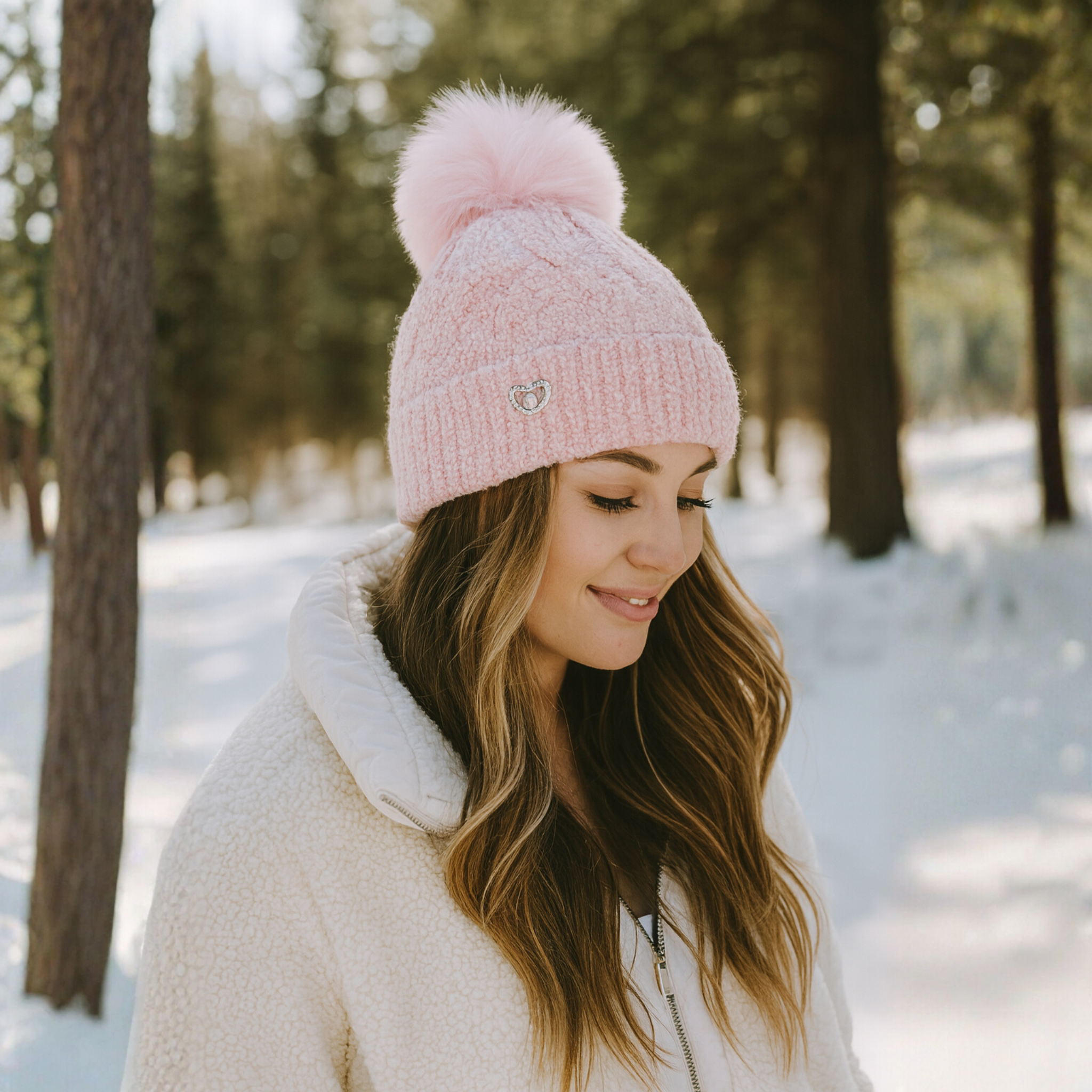 ZIBELL Winter Woolen Beanie Cap for Women P1