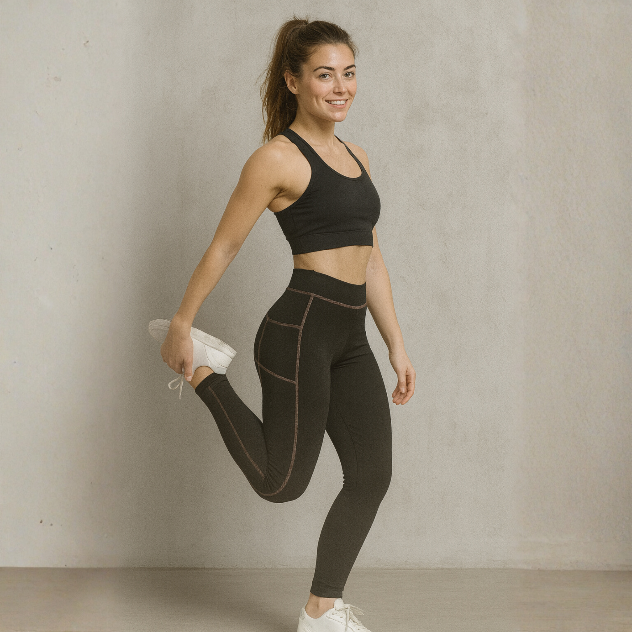 ZIBELL Women’s High-Waist Gym Leggings – Athletic Workout Tights for Fitness & Training