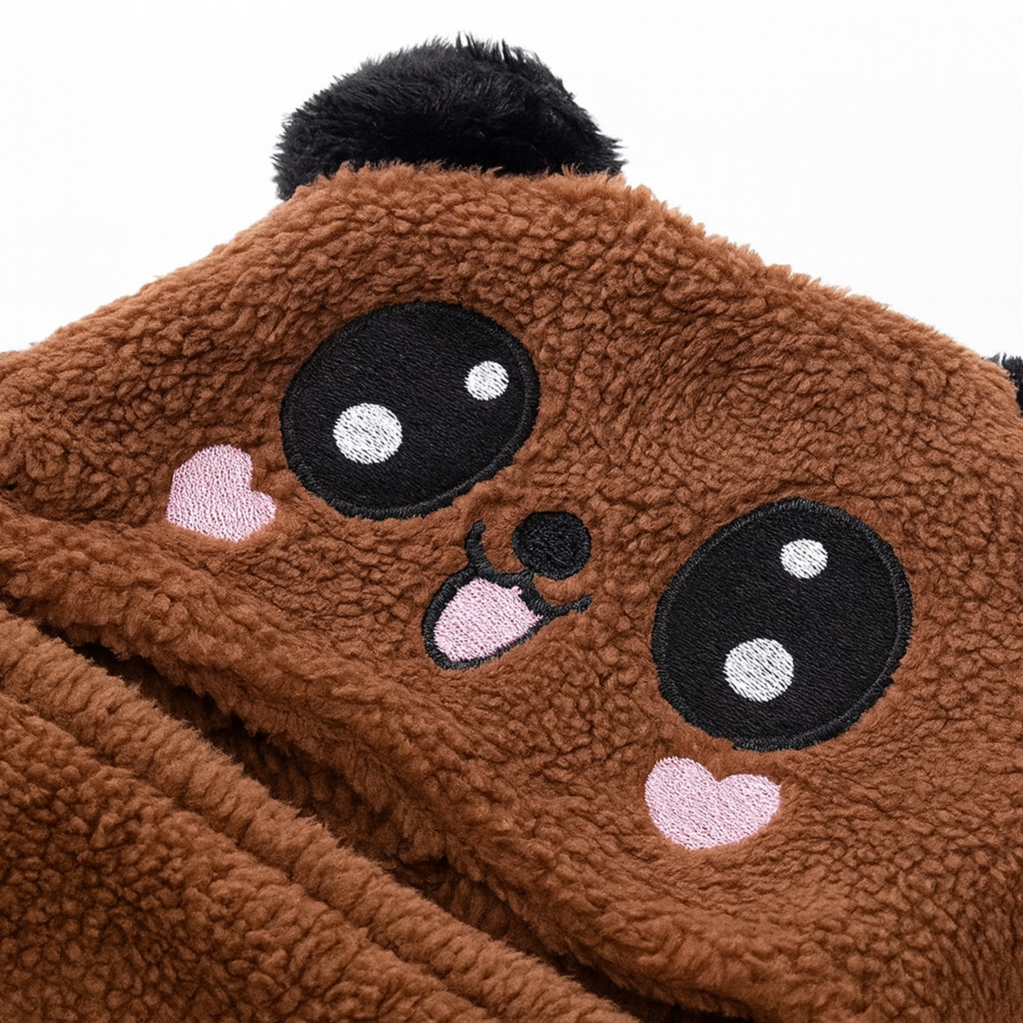 Zibell Panda Winter Hat for Kids – Woolen Comfort with Plush Neck Wrap