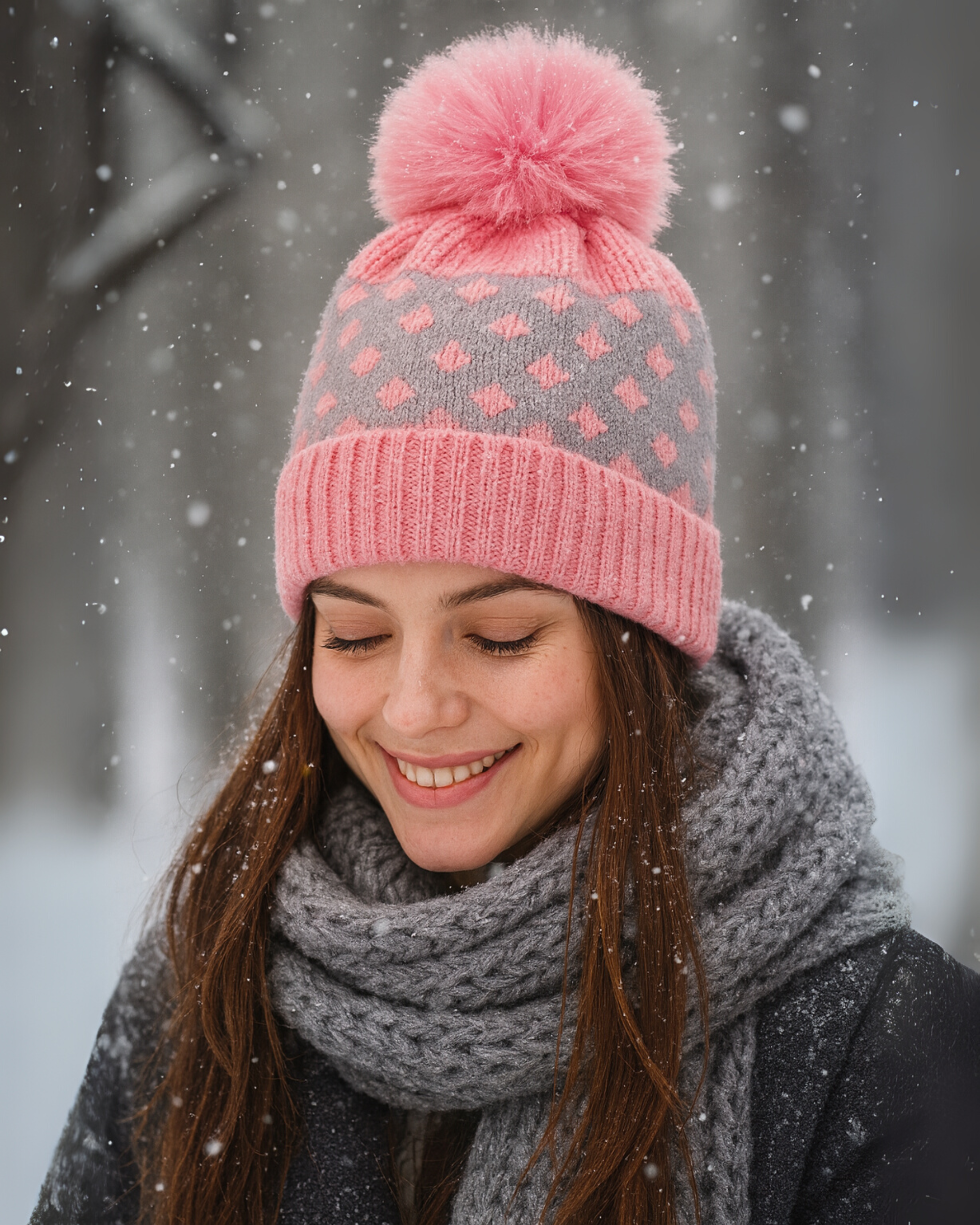 Zibell Women’s Woolen Beanie – Soft, Stylish Winter Cap for Effortless Warmth