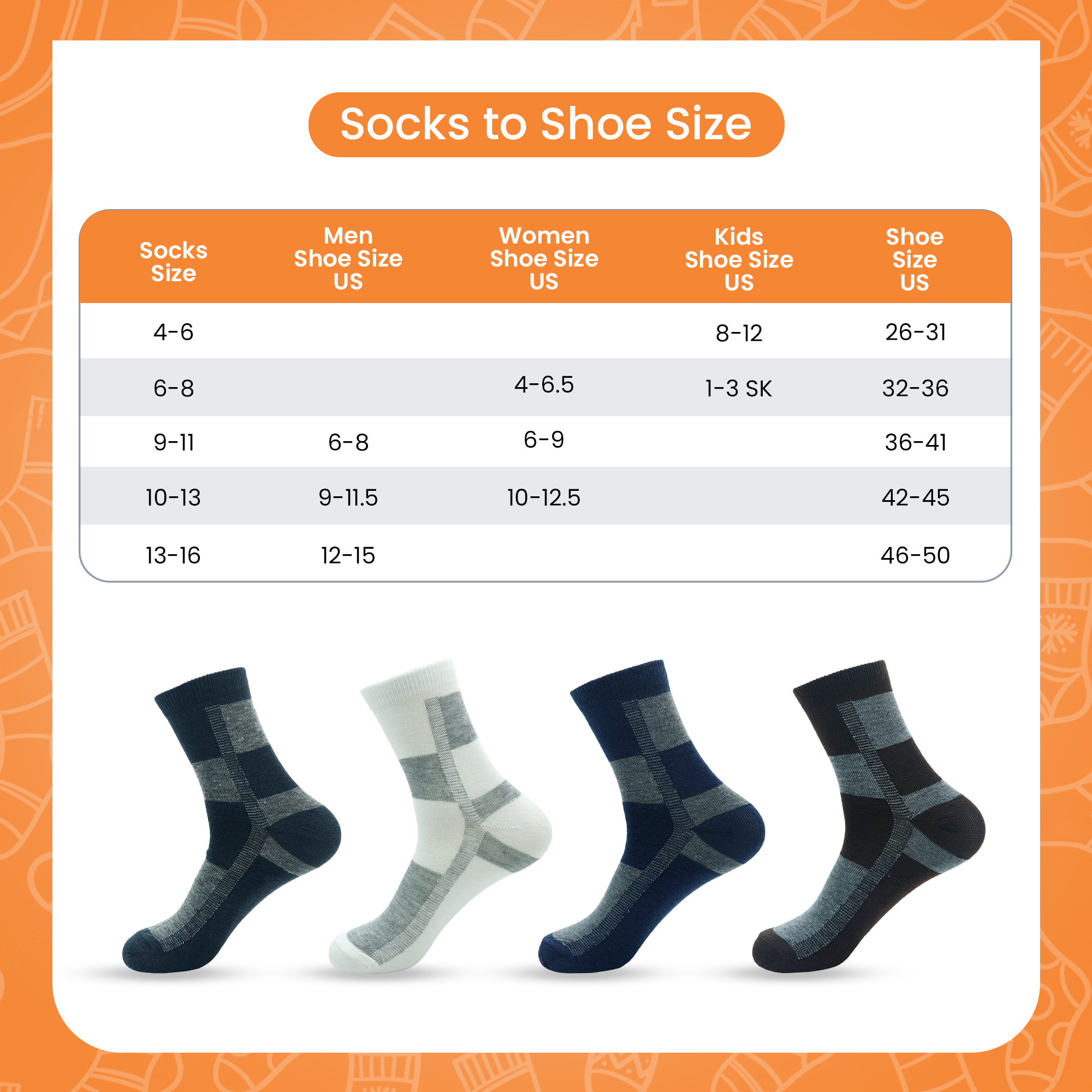 ZIBELL Men's Cotton Blend Ankle Socks, Checkered Pattern, Pack of 6