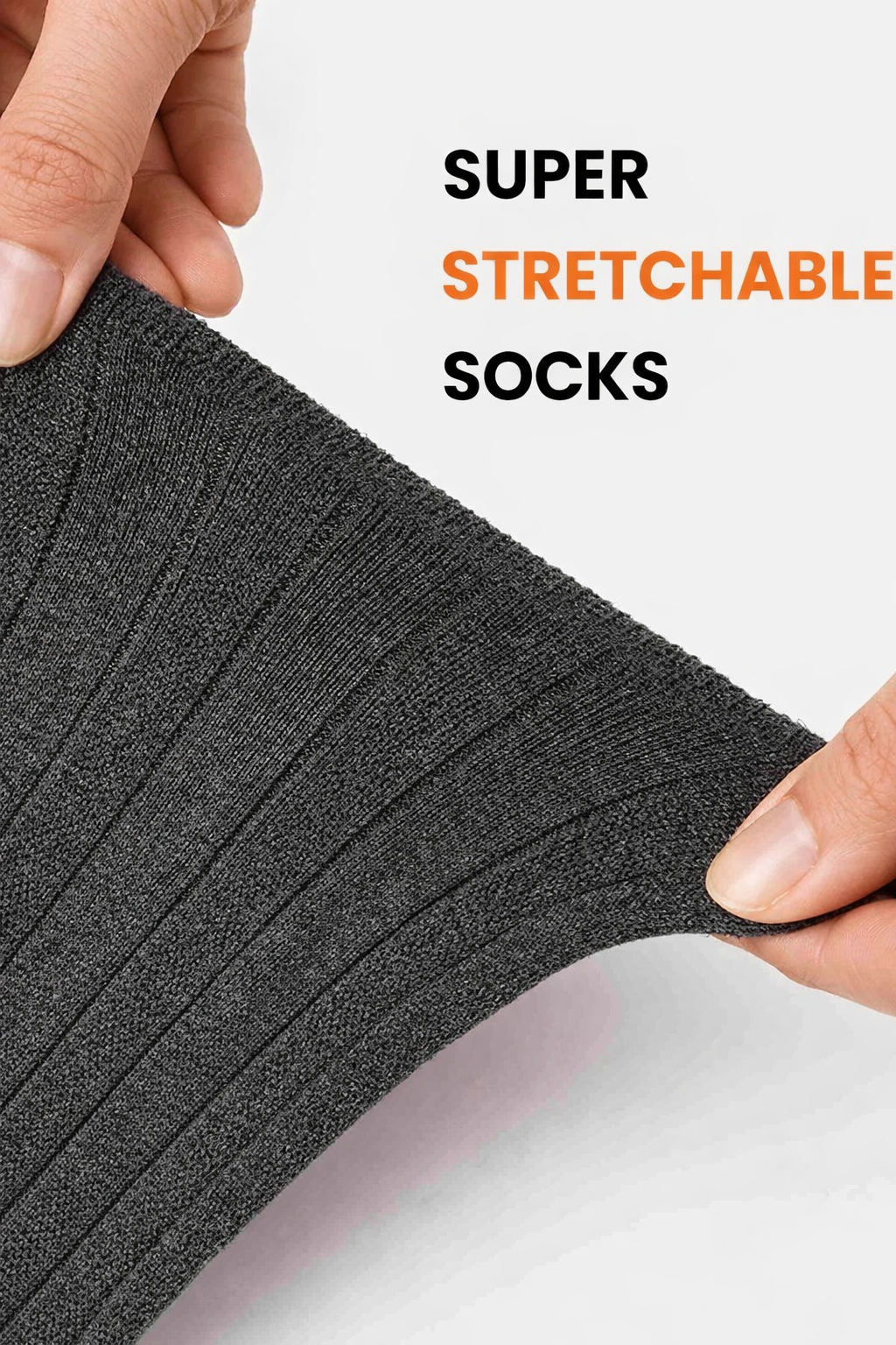 Pack of 5 Diabetic Crew Socks for Men – Non-Binding Seamless Comfort, Breathable Moisture-Wicking, 5-Pair Multi-Color Pack