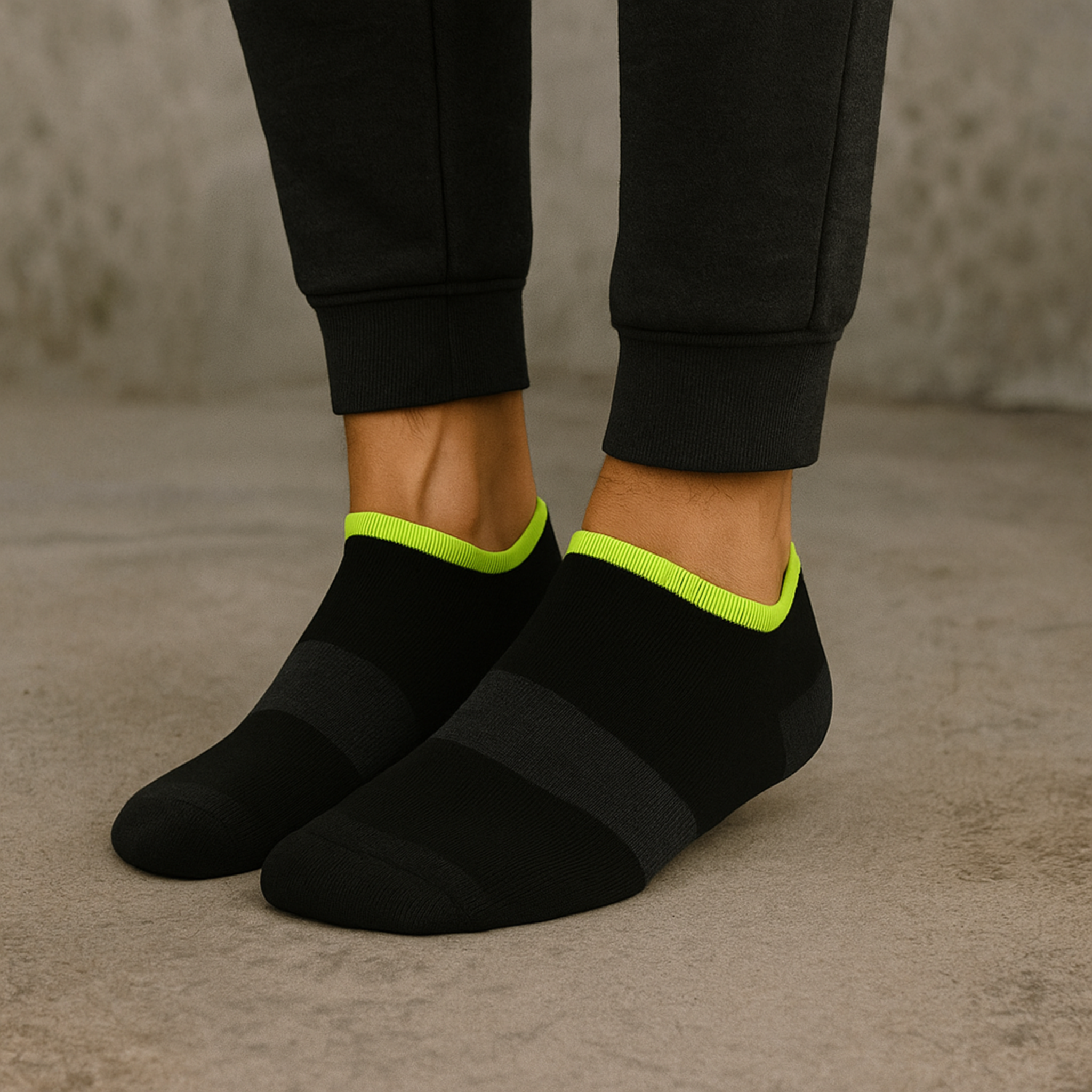 ZIBELL Pack of 5 Sports Ankle Socks for Men & Women, Suitable Made With Durable, Athletic Running Socks, Breathable Cotton - Pack of 5, Free Size