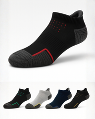 ZIBELL Pack of 5 Ankle Sports Socks for Men & Women, Athletic Running Socks, Suitable Made With Durable, Breathable Cotton