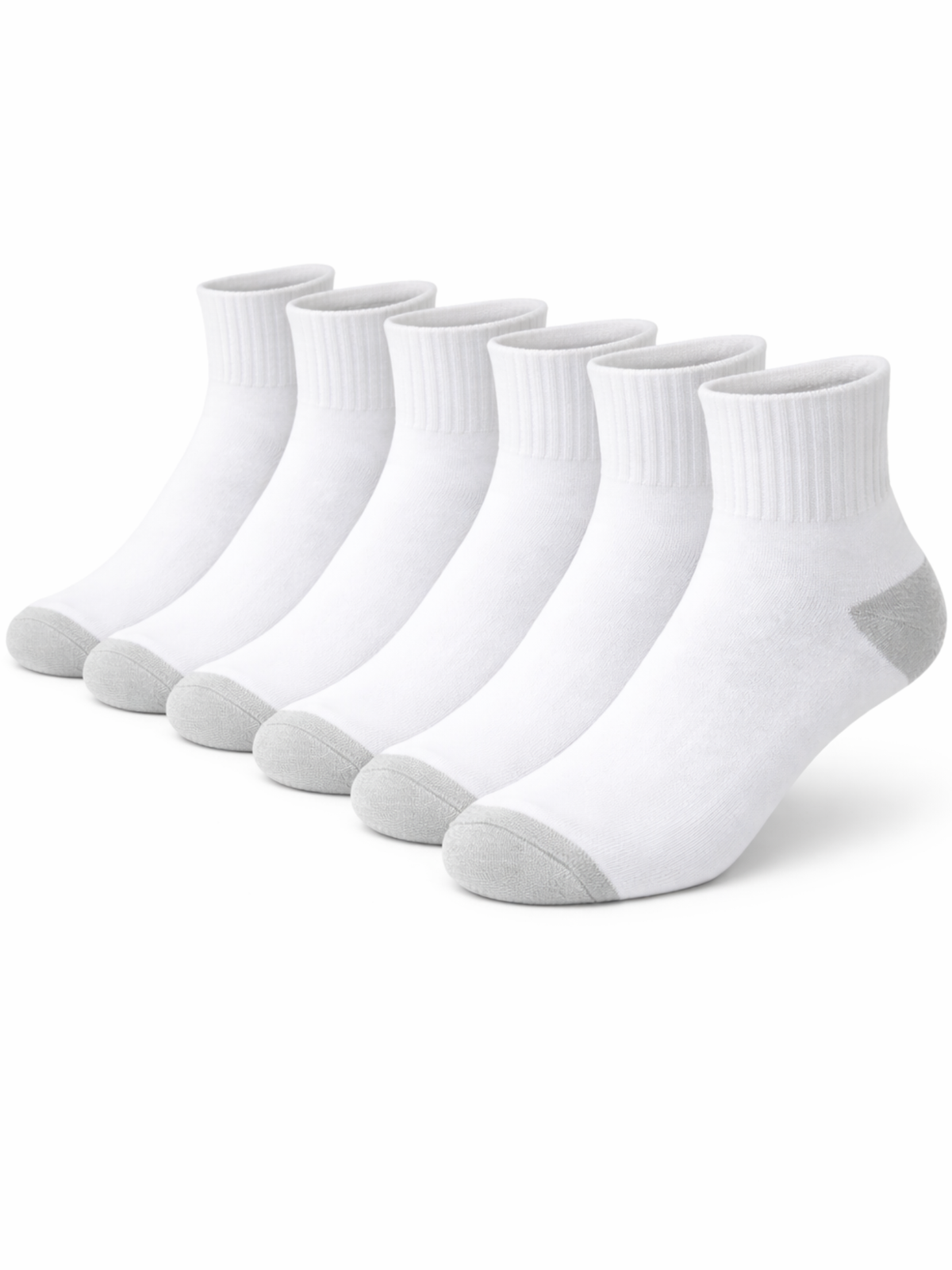 Soft Cotton Low Cut Socks (Pack of 6) – Durable & Lightweight Summer Essentials